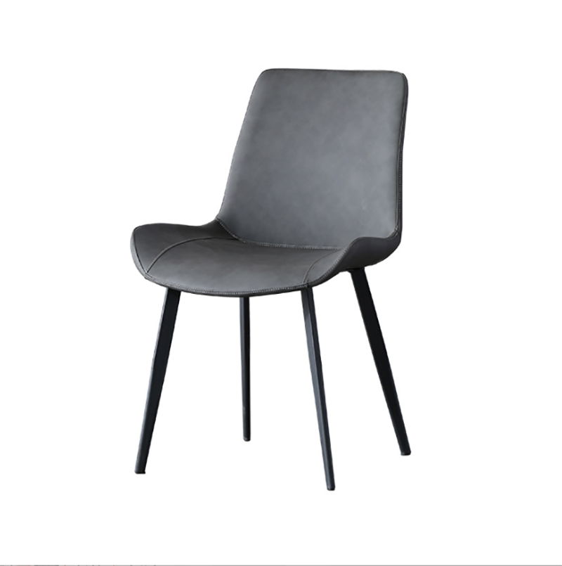 Cuir de style contemporain dinant des chaises de bras solides de cuisine de chaises