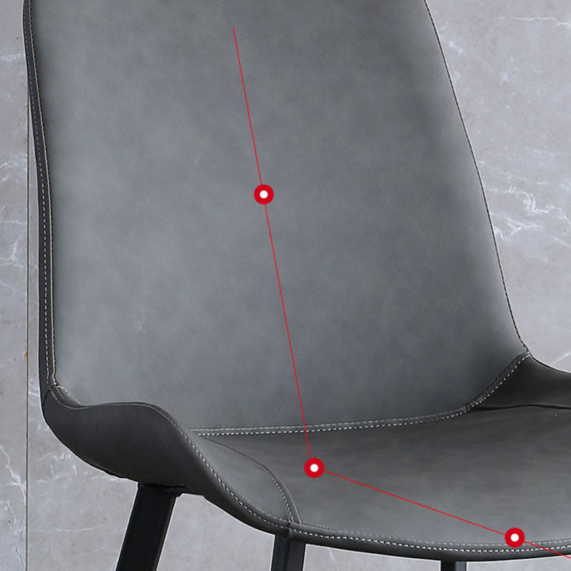 Cuir de style contemporain dinant des chaises de bras solides de cuisine de chaises