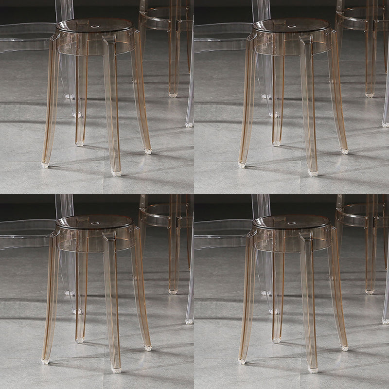 Contemporary Stackable Counter Stools Armless Indoor Bar Stool