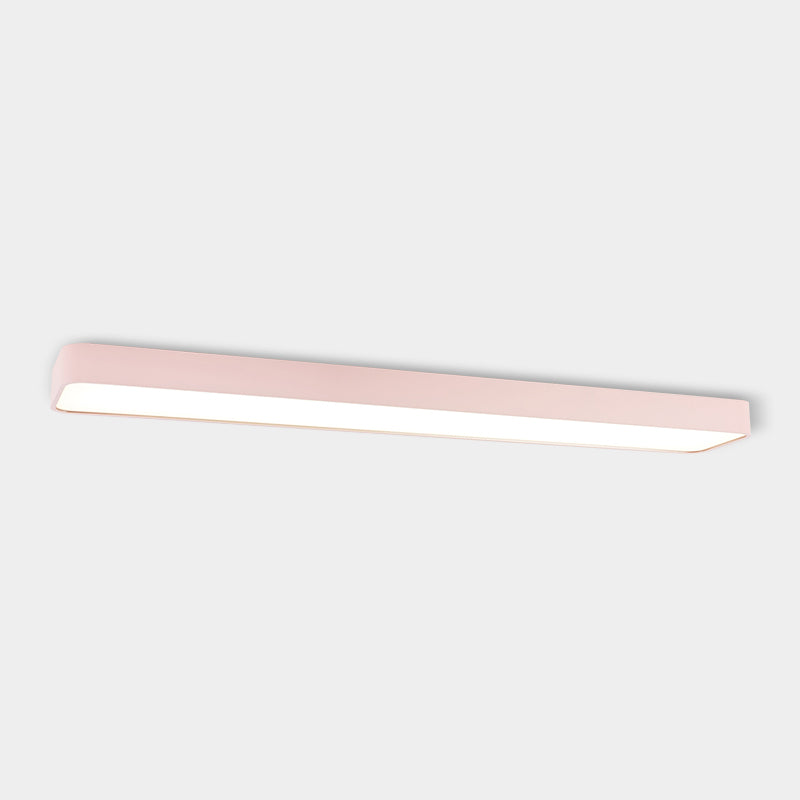 Rectangle Shape Ceiling Lamp Modern Aluminium 1 Light Flush Mount for Kindergarten