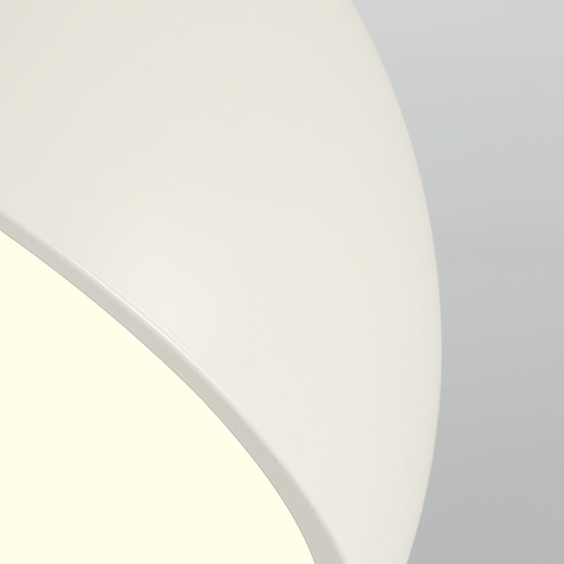 Modern Minimalist LED Flush Mount Iron Hemisphere Sconce Ceiling Light with Acrylic Shade