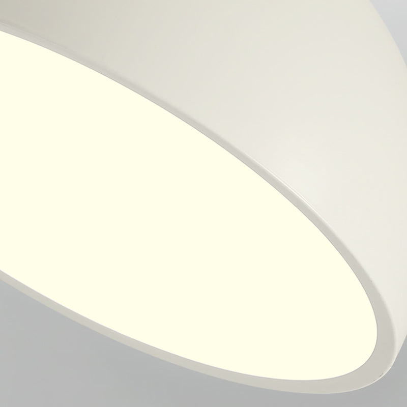 Modern Minimalist LED Flush Mount Iron Hemisphere Sconce Ceiling Light with Acrylic Shade