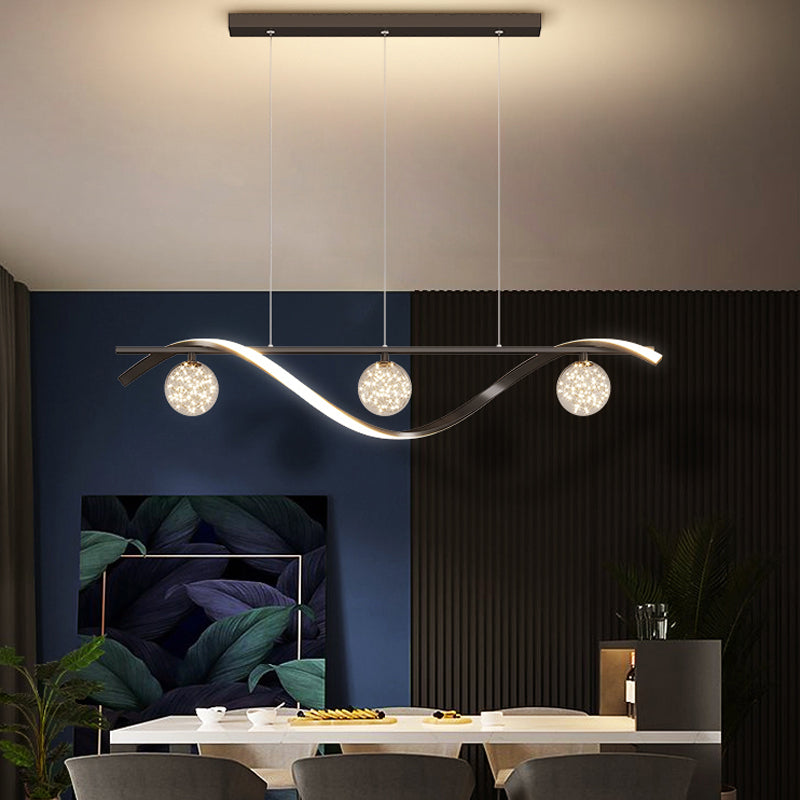 Luminaires d'éclairage de l'île sphérique modernes