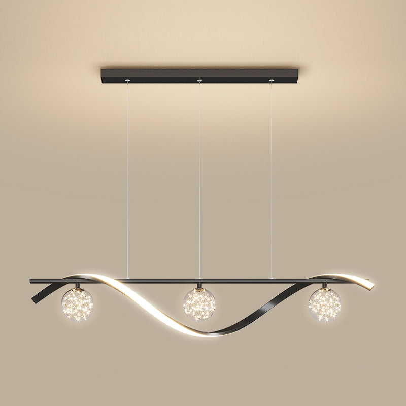 Luminaires d'éclairage de l'île sphérique modernes