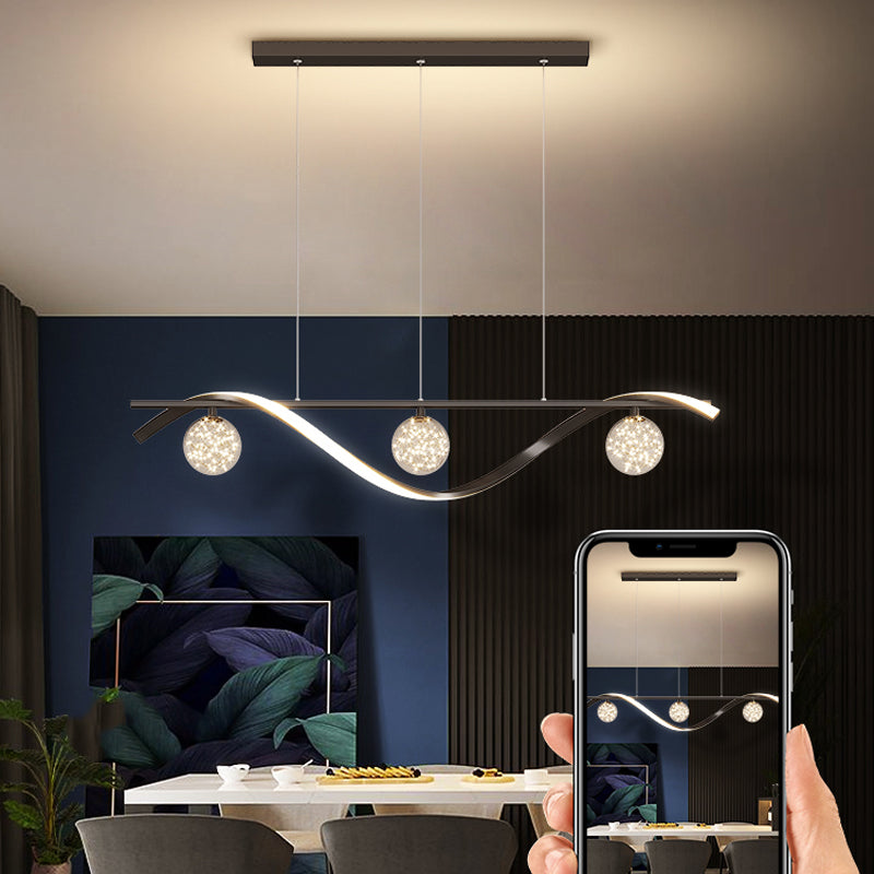 Luminaires d'éclairage de l'île sphérique modernes