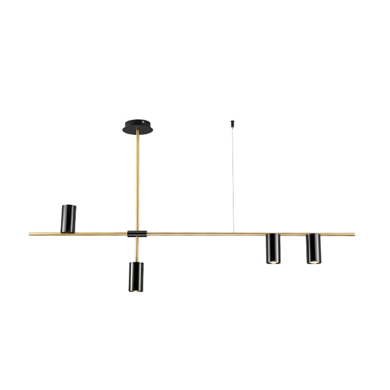 Modern Cylinder Island Lighting Fixtures Metal Pendant Lighting