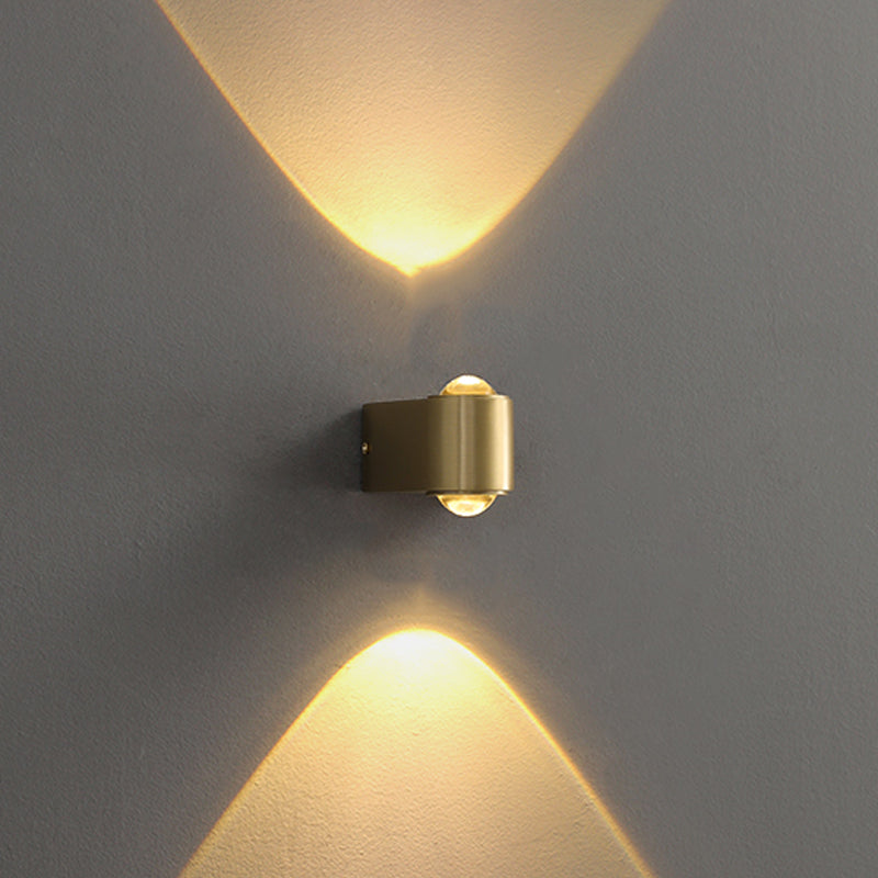 Lineare Form Metallwandbeleuchtung moderne Multi -Leuchten -Wandmontageleuchten in Messing