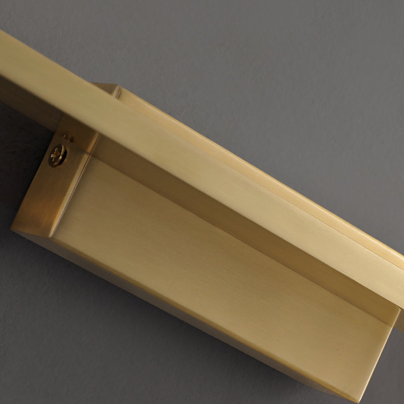 Lineare Form Metallwandbeleuchtung moderne Multi -Leuchten -Wandmontageleuchten in Messing