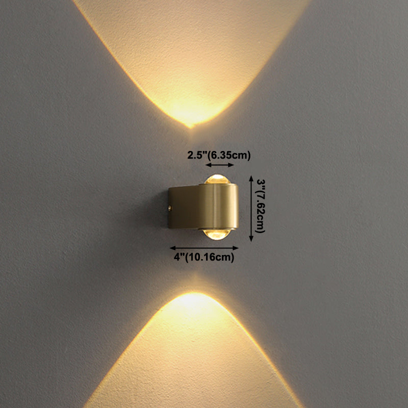 Lineare Form Metallwandbeleuchtung moderne Multi -Leuchten -Wandmontageleuchten in Messing