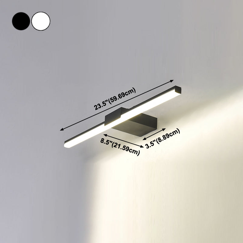 Lineaire vorm metalen spiegel Wandverlichting Moderne 1-licht wandgemonteerde verlichting