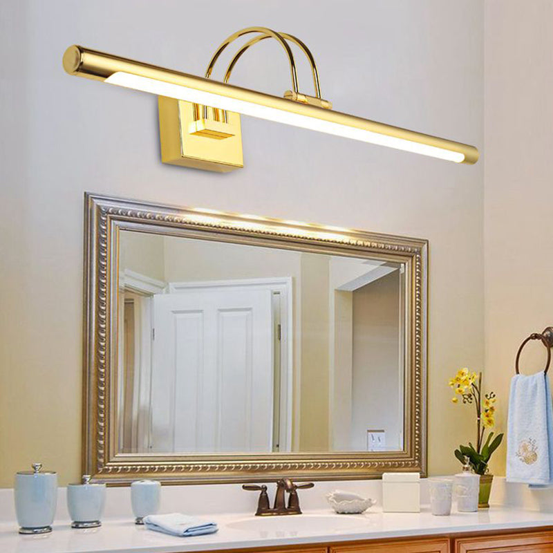 Lineaire vorm metalen spiegel Wandverlichting Moderne 1-licht wandgemonteerde verlichting