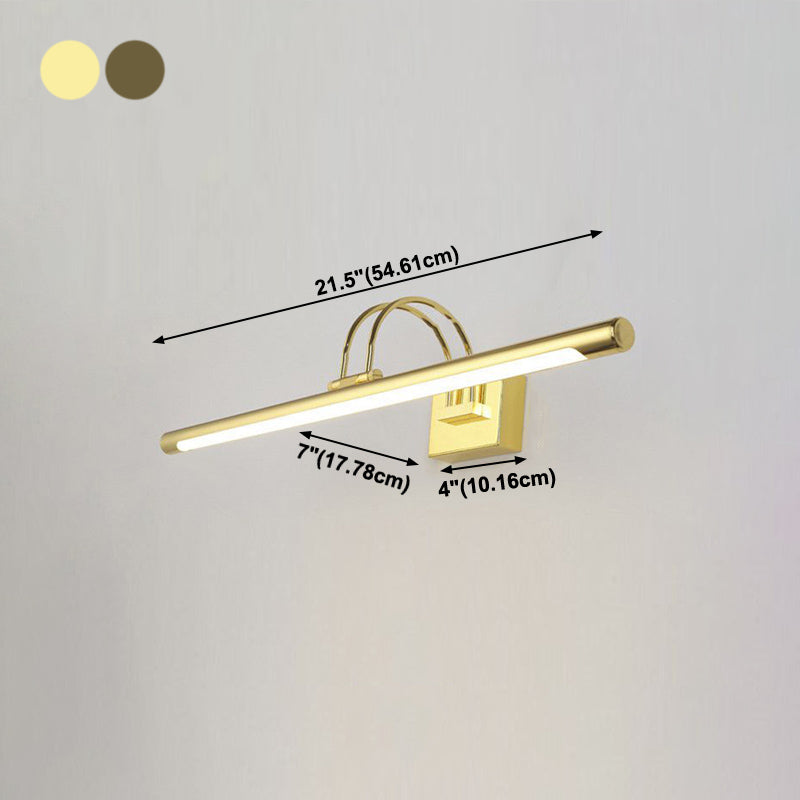 Lineaire vorm metalen spiegel Wandverlichting Moderne 1-licht wandgemonteerde verlichting