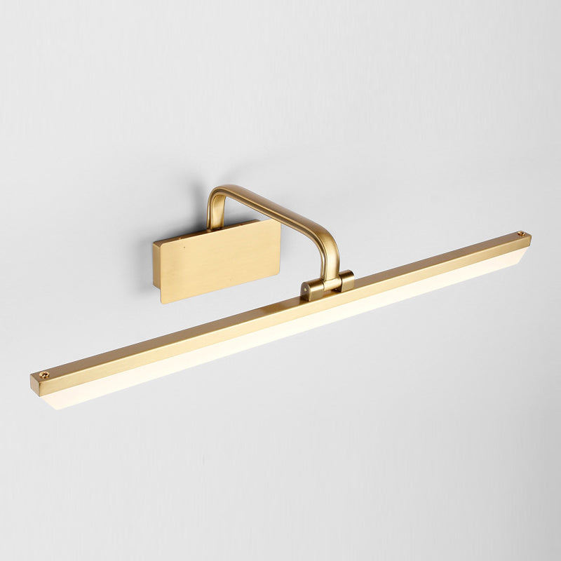 Moderne stijl lineaire wand gemonteerde lampen metalen 1-licht LED ijdelheid lichtbalk