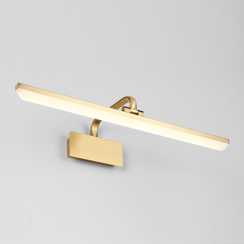 Moderne stijl lineaire wand gemonteerde lampen metalen 1-licht LED ijdelheid lichtbalk