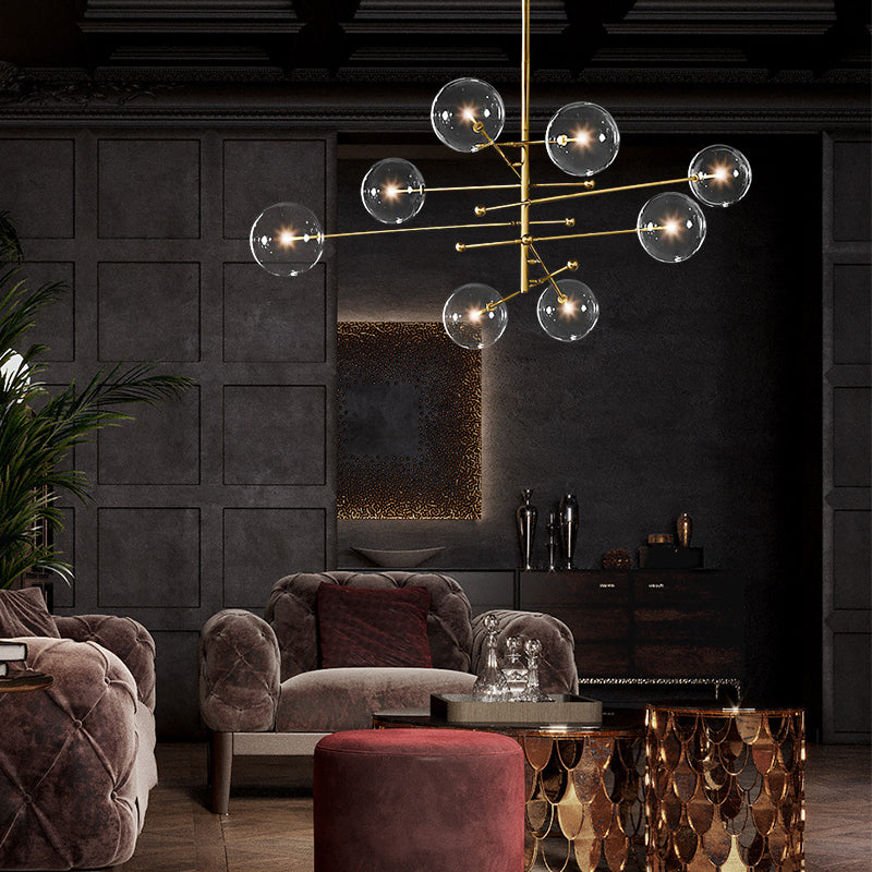 Globe Pendant Lights Modernism Glass Pendant Lighting Fixtures for Living Room