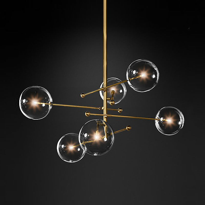 Globe Pendant Lights Modernism Glass Pendant Lighting Fixtures for Living Room
