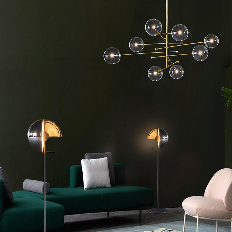 Globe Pendant Lights Modernism Glass Pendant Lighting Fixtures for Living Room