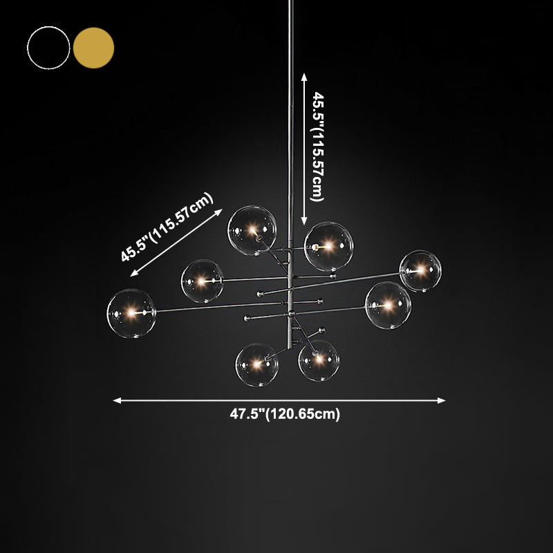 Globe Pendant Lights Modernism Glass Pendant Lighting Fixtures for Living Room