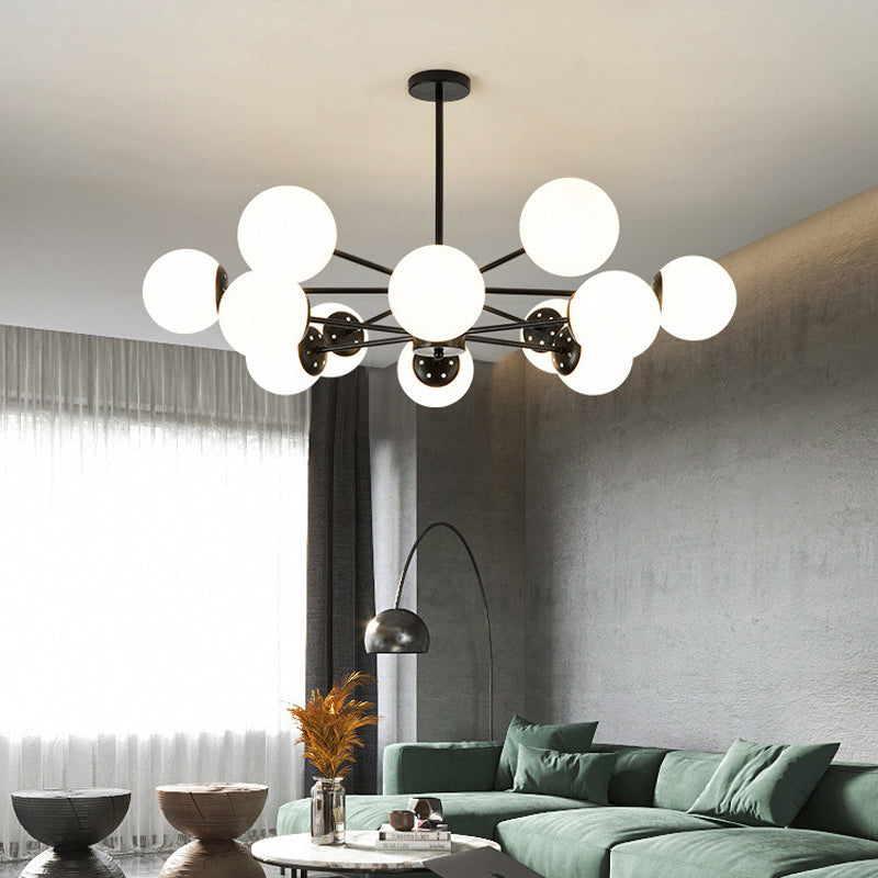 Globe Pendant Lights Modernism Glass Pendant Lighting Fixture for Living Room