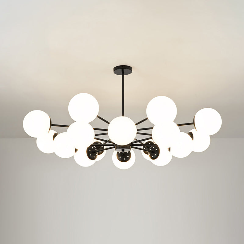 Globe Pendant Lights Modernism Glass Pendant Lighting Fixture for Living Room