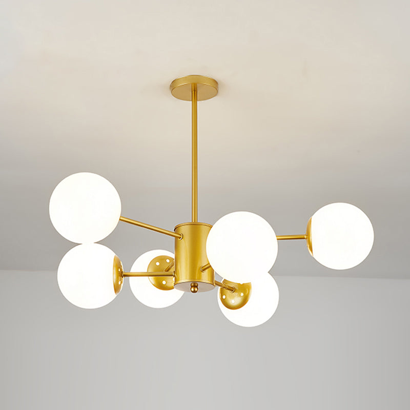 Globe Pendant Lights Modernism Glass Pendant Lighting Fixture for Living Room