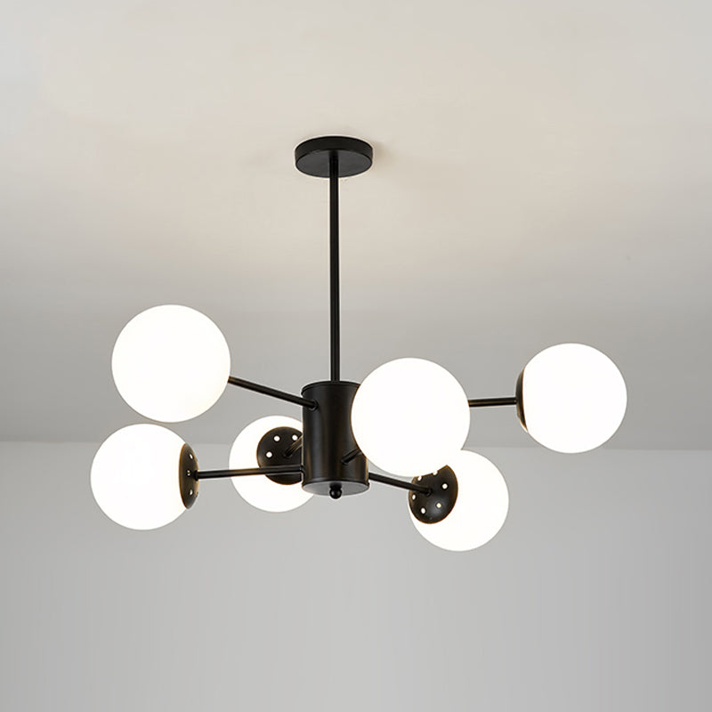 Globe Pendant Lights Modernism Glass Pendant Lighting Fixture for Living Room