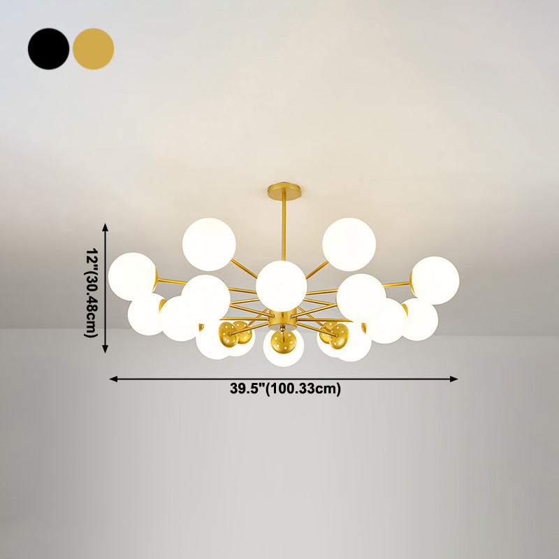 Globe Pendant Lights Modernism Glass Pendant Lighting Fixture for Living Room