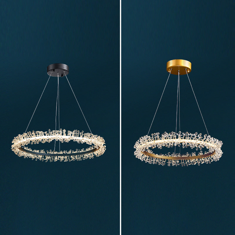 1 Light Linear Pendant Lights Modern Crystal Pendant Lighting Fixture for Living Room