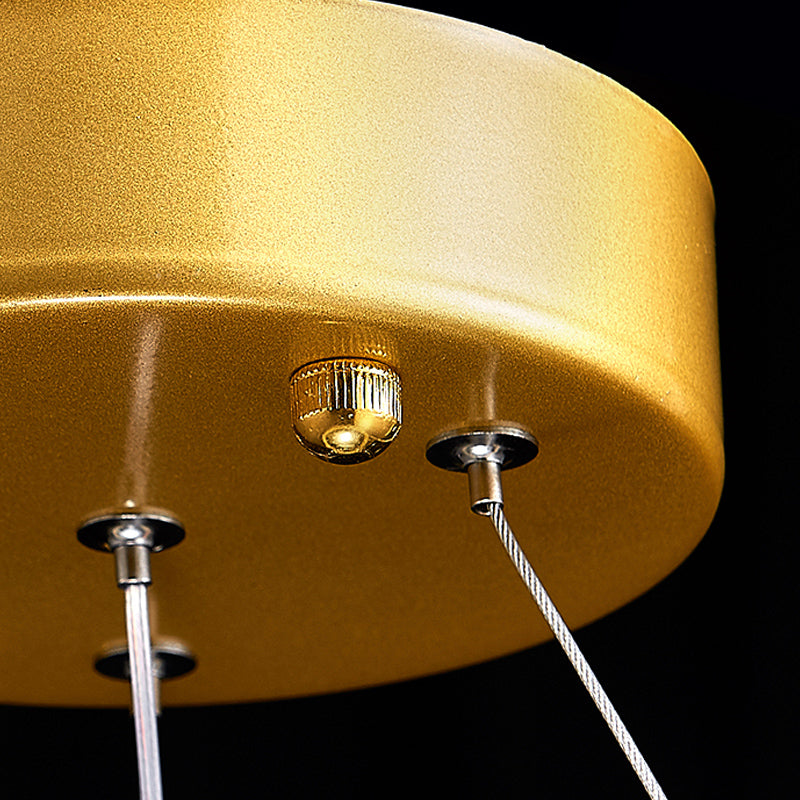 1 Light Linear Pendant Lights Modern Crystal Pendant Lighting Fixture for Living Room