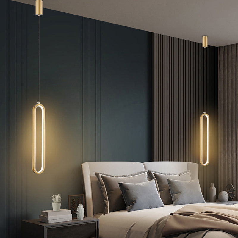 Chambre à coucher en suspension d'éclairage minimalisme kit de pendentif linéaire pour chambre à coucher