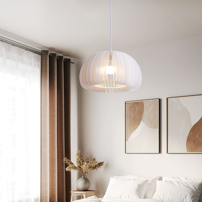 Forme de citrouille de style moderne Hanging Sconce Metal 1 Pendante lumineuse pour salle à manger