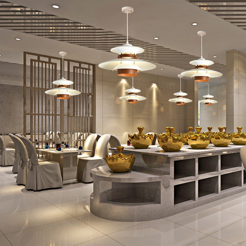 Éclairage suspendu de forme unique Métal de style moderne 1 pendentif léger avec bois