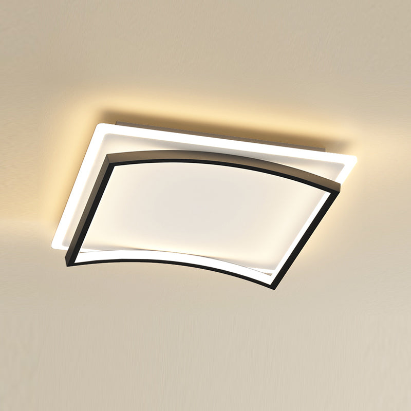 Iluminación de montaje empotrado Simplicity con luces de techo LED empotradas con pantalla acrílica