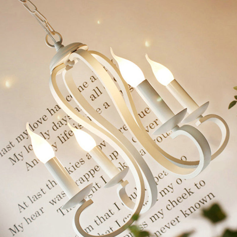 Chandelier de bougie en métal lampe à lustre multi-tête américaine pour le salon