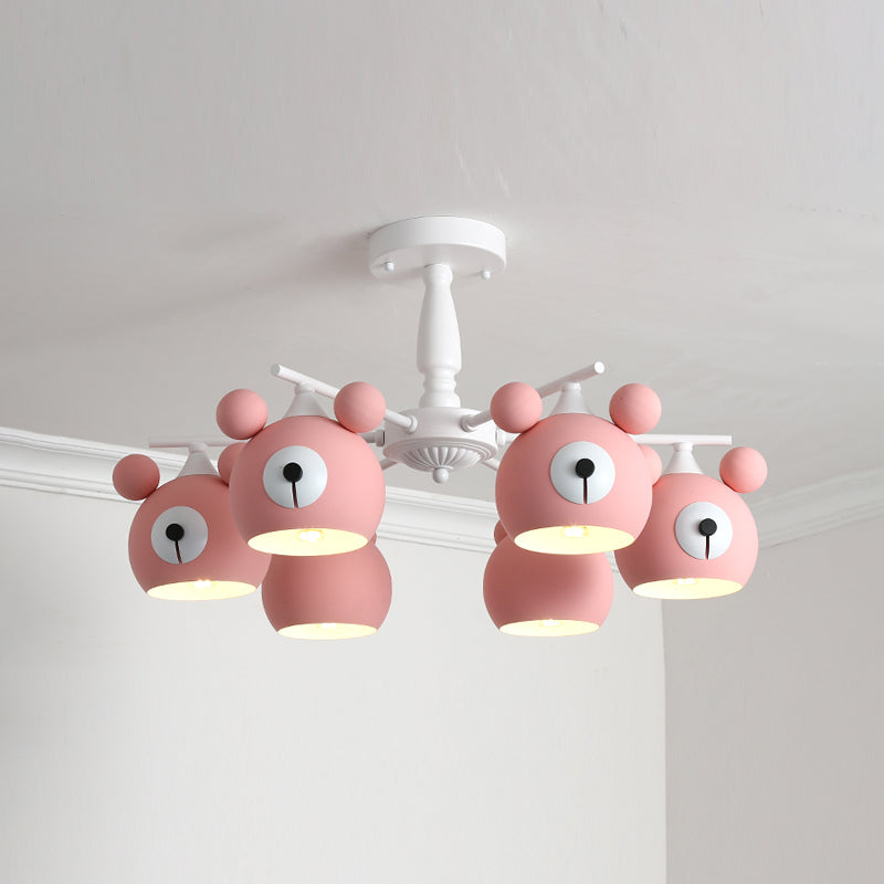 Modern Style Chandelier Light Nordic Macaron Metal Pendant Light for Living Room