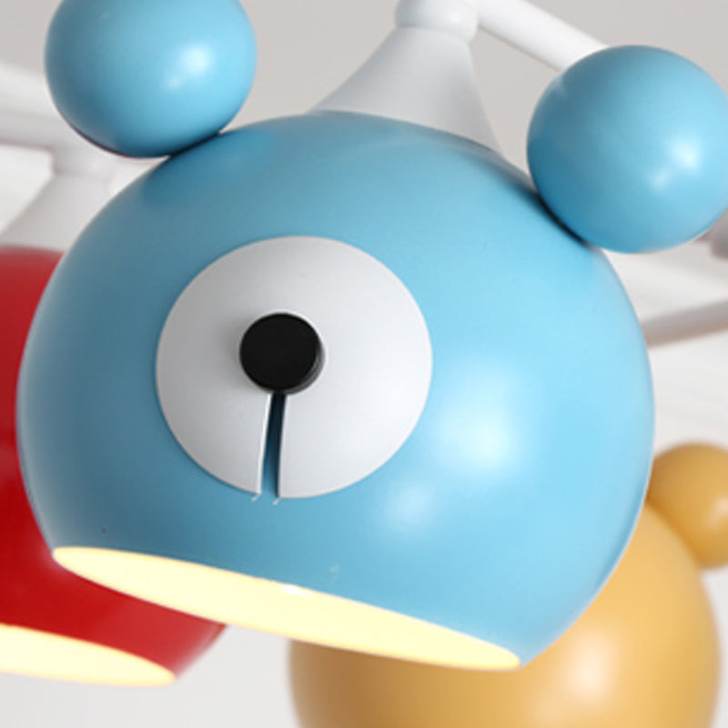 Modern Style Chandelier Light Nordic Macaron Metal Pendant Light for Living Room