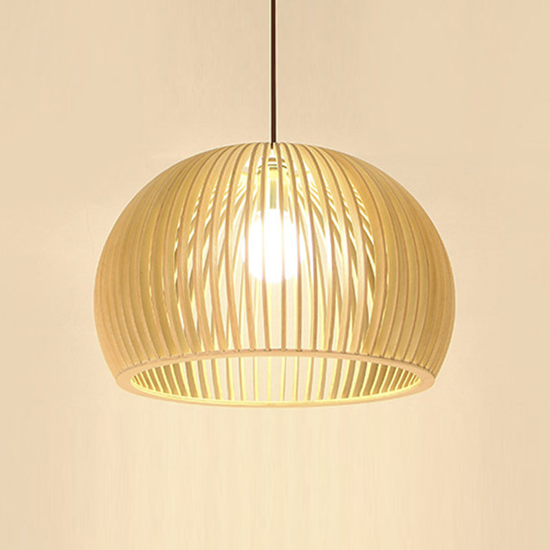 Lampe suspendue en bois à lampe des luminaires de pendentif contemporain pour le café dans la salle à manger