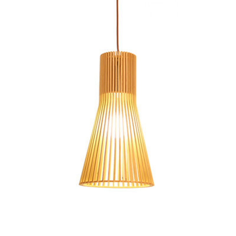 Lampe suspendue en bois à lampe des luminaires de pendentif contemporain pour le café dans la salle à manger