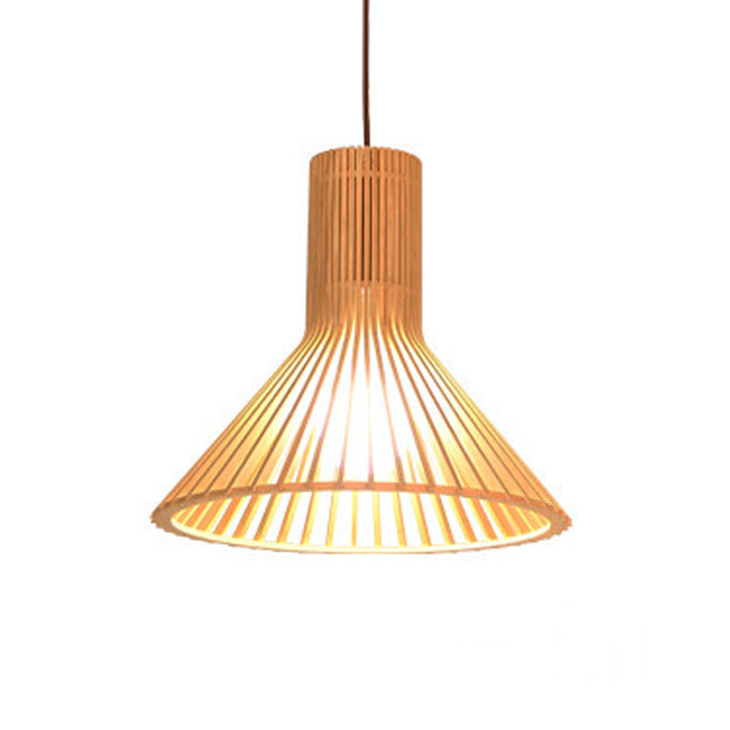 Lampe suspendue en bois à lampe des luminaires de pendentif contemporain pour le café dans la salle à manger