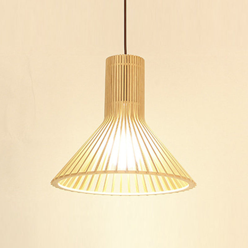 Lampe suspendue en bois à lampe des luminaires de pendentif contemporain pour le café dans la salle à manger