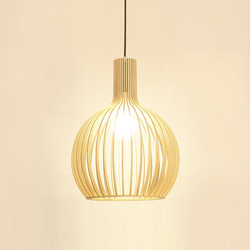 Lampe suspendue en bois à lampe des luminaires de pendentif contemporain pour le café dans la salle à manger