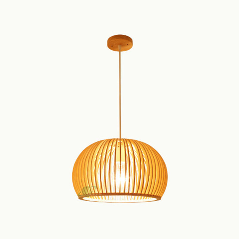 Lampe suspendue en bois à lampe des luminaires de pendentif contemporain pour le café dans la salle à manger