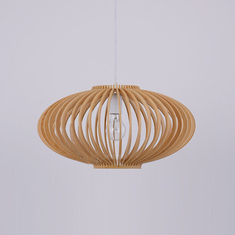 Lampe suspendue en bois à lampe des luminaires de pendentif contemporain pour le café dans la salle à manger