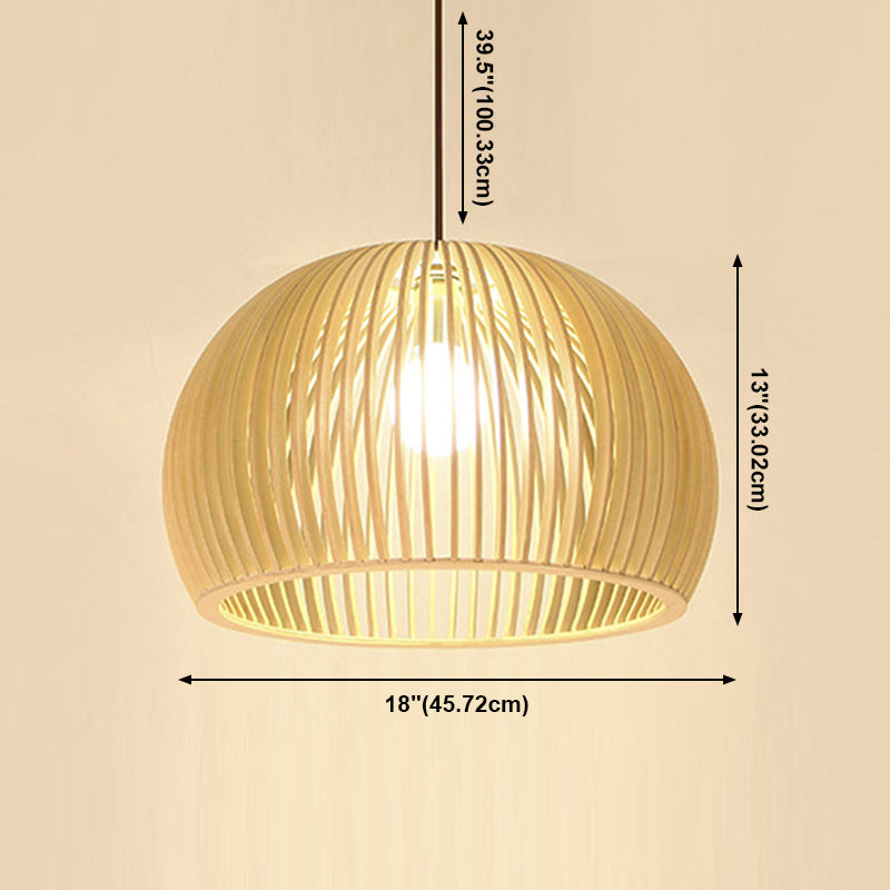 Lampe suspendue en bois à lampe des luminaires de pendentif contemporain pour le café dans la salle à manger