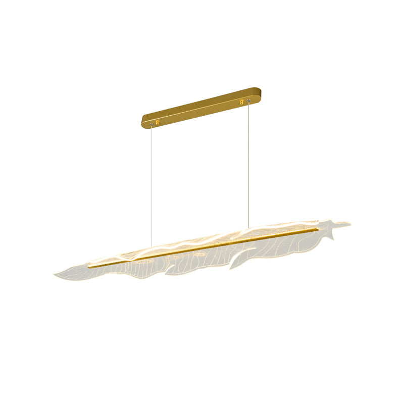 Moderne Inselanhänger Lampen 1-Licht-Restaurant Hängende Leuchten mit Acrylschatten