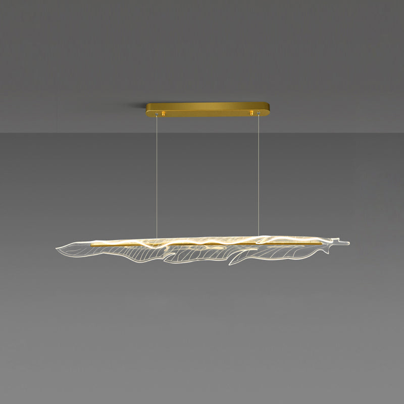 Moderne Inselanhänger Lampen 1-Licht-Restaurant Hängende Leuchten mit Acrylschatten