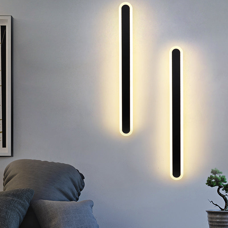 Nordic Style Wandleuchte gerade LED -Wandleuchte mit Metall für Hotel