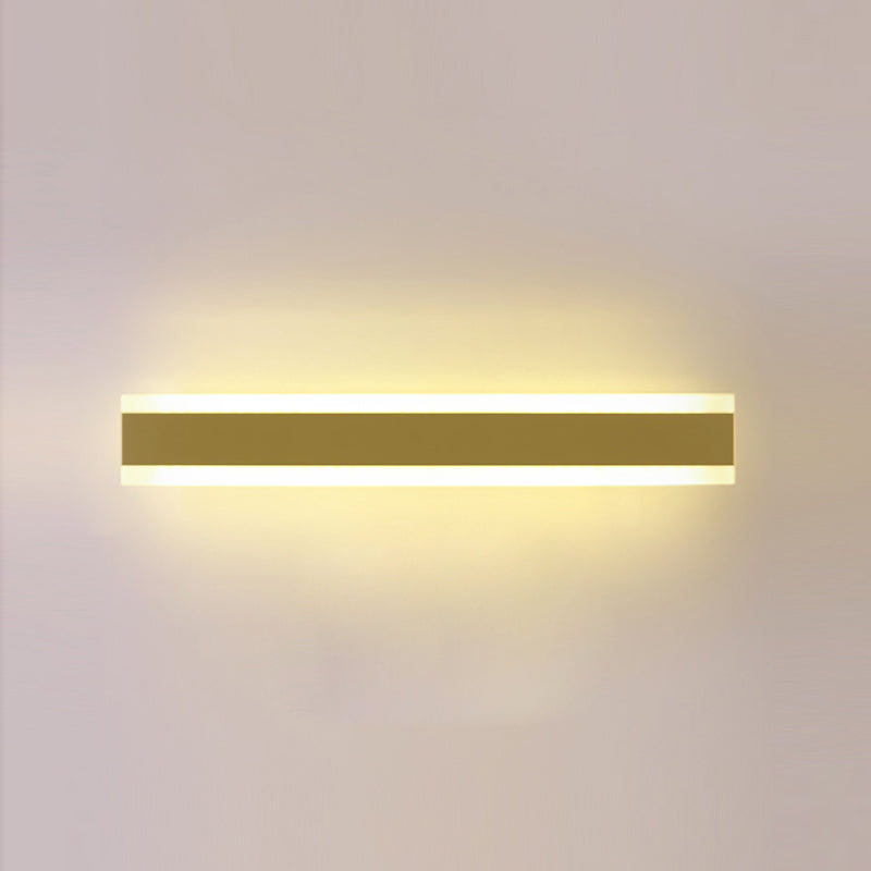 Nordic Style Wandleuchte gerade LED -Wandleuchte mit Metall für Hotel