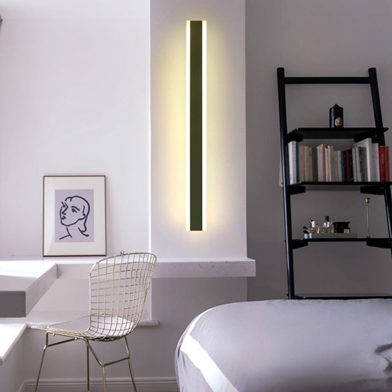 Nordic Style Wandleuchte gerade LED -Wandleuchte mit Metall für Hotel
