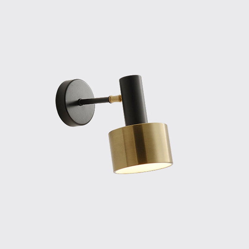 Moderner Stil Wandleuder Zylinderform 1 Lichtwandlicht mit Metall für Schlafzimmer